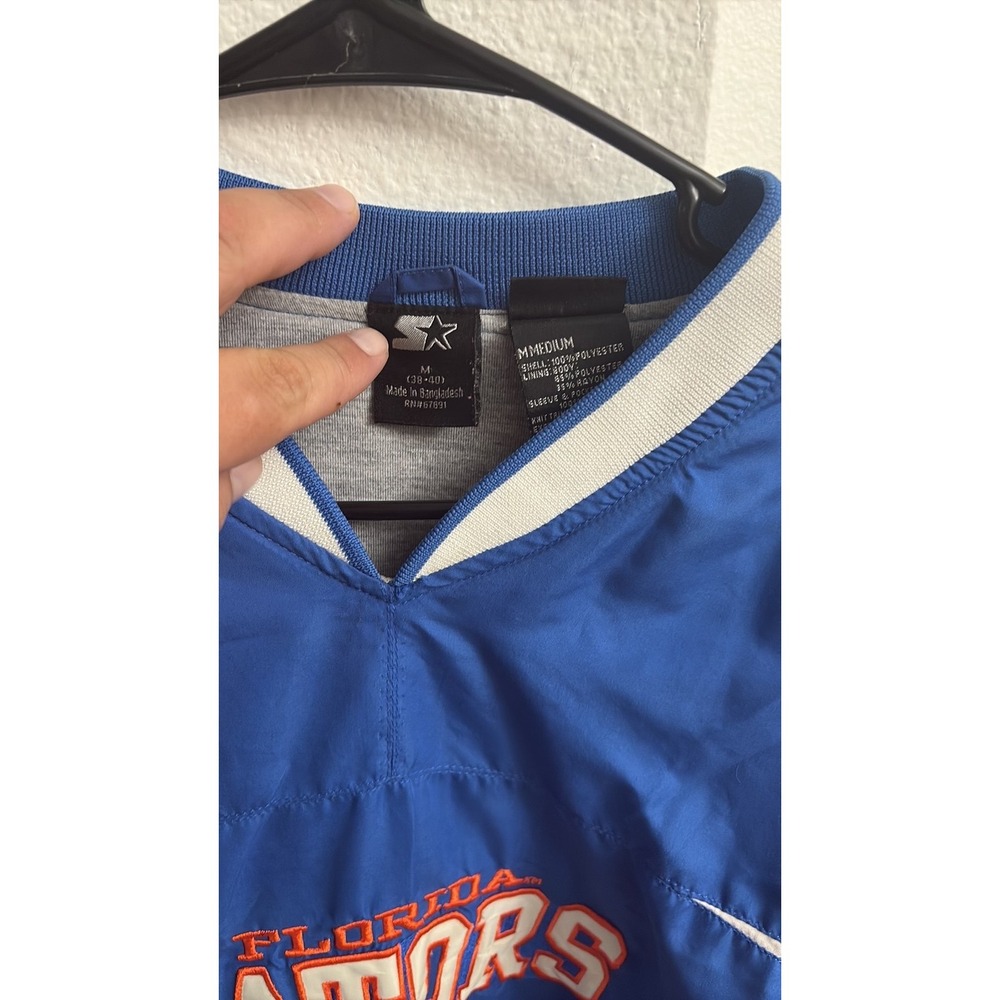 Vintage Starter Florida Gators V-Neck Windbreaker Pullover Jacket - Men's Medium